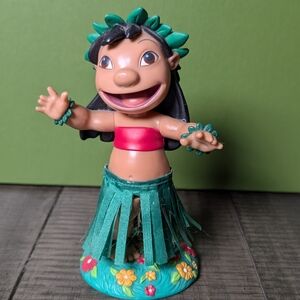 Vintage 2001 5in Disney's Lilo & Stitch Bobblehead Hula Figure Collectible